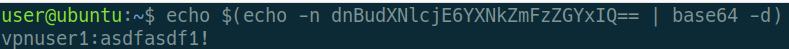 Figure 10: Decode base64 Encoded Blob to Display Users Plaintext Credentials